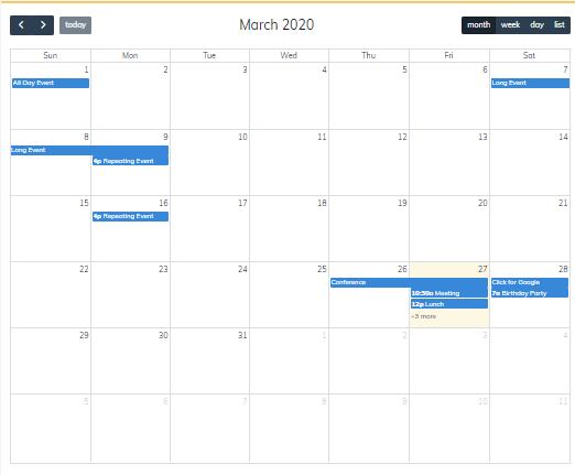 Fabrik Full Calendar Plugin